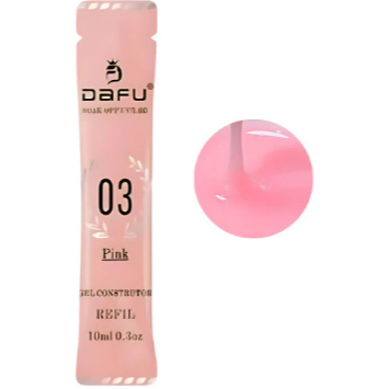 SACHE REFIL GEL CONSTRUTOR DAFU 03 PINK 15ML