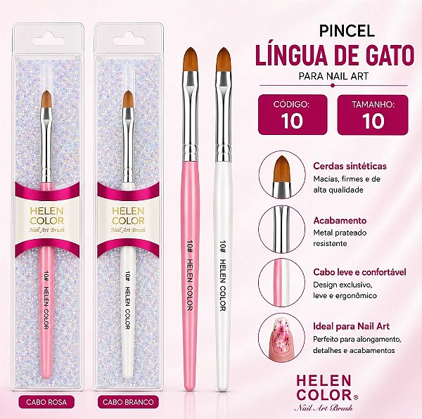 PINCEL HELEN COLOR LINGUA DE GATO #10