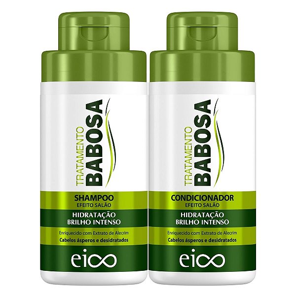 Kit Eico Shampoo 450ml + Condicionador 400ml Babosa Aloe Vera