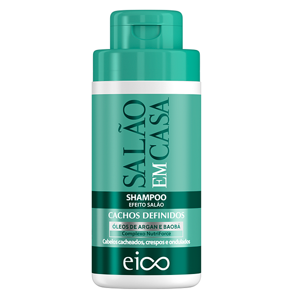 Eico Shampoo Sem Sal Tratamento Salão Em Casa Cachos Definidos 450ml