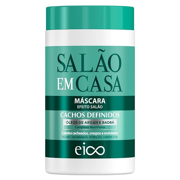 Eico Máscara Tratamento Creme Salão Em Casa Cachos Definidos 1kg