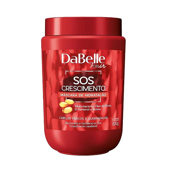 Dabelle Máscara Tratamento Creme de Hidratação SOS Crescimento 800g