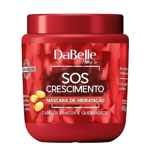 Dabelle Máscara Tratamento Creme de Hidratação SOS Crescimento 400g