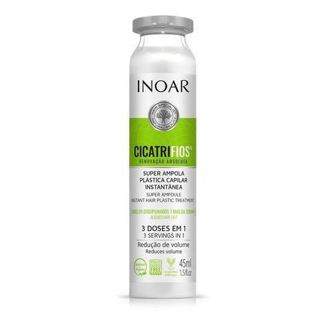 Inoar Megadose Máscara Tratamento Cicatrifios Plástica Capilar 45ml