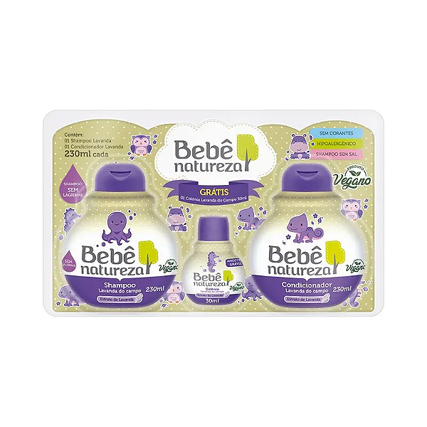 Kit Bebê Natureza Shampoo e Condicionador Lavanda 230ml