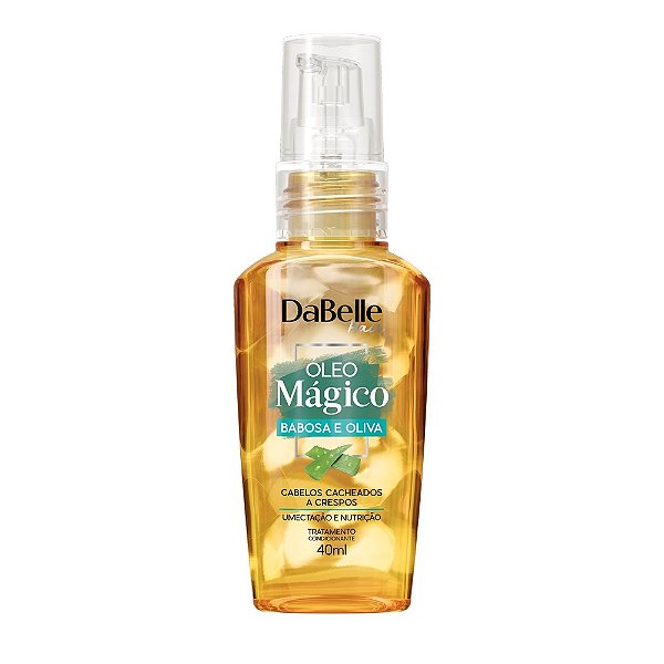 Dabelle Óleo Mágico Babosa Cacheados Crespos Reparador Pontas Filtro UV 40ml