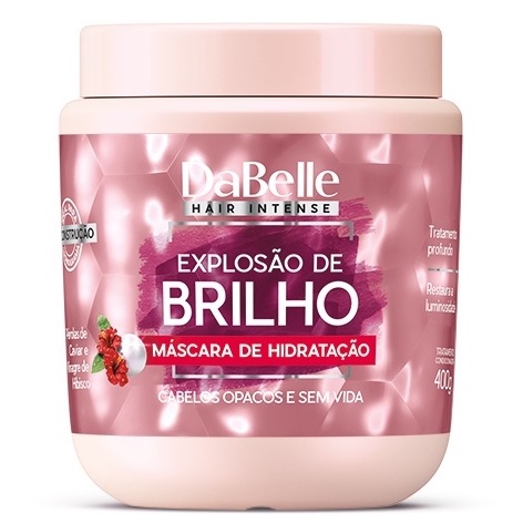 Dabelle Máscara Tratamento Creme Explosão de Brilho 400g