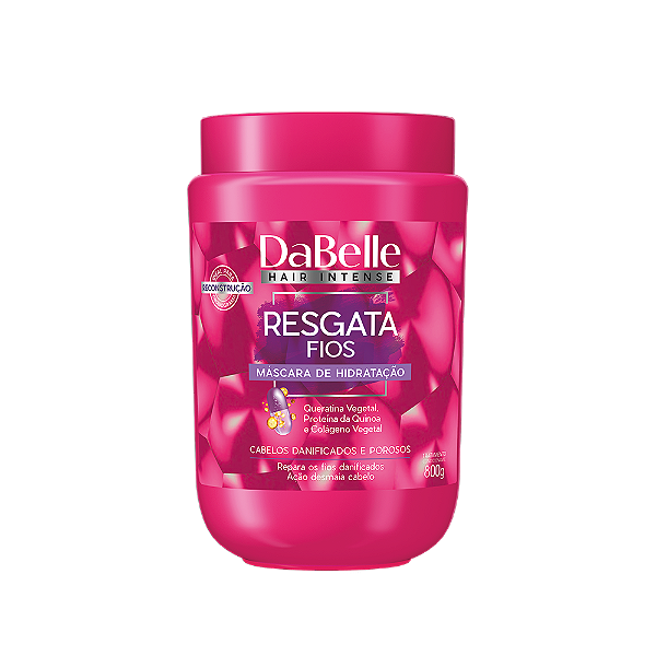 Dabelle Máscara Tratamento Reconstrução Resgata Fios 800g