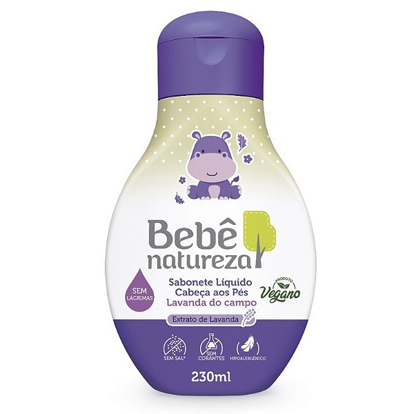 Bebê Natureza Sabonete Líquido Lavanda 230ml