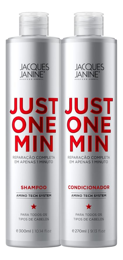 Kit Jacques Janine Just One Min Shampoo Condicionador 270ml