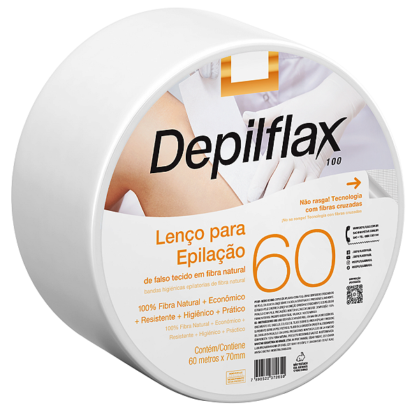 Depilflax Lenço Depilatório Fibra Natural 60 Metros