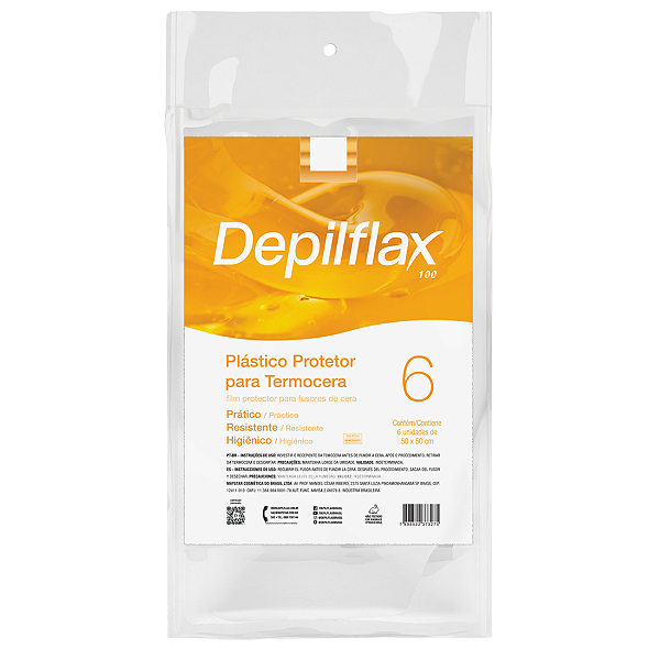 Depilflax Protetor Plástico Termocera 50x50 6 Unidades