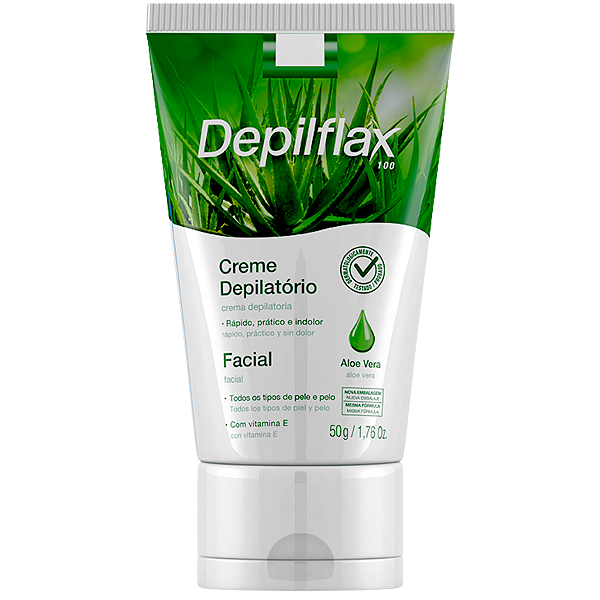 Depilflax Creme Depilatório Facial Aloe Vera 50g