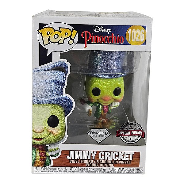 Boneco Funko POP Jiminy Cricket #1026 Special Edition