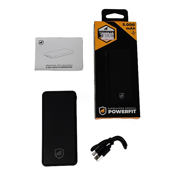 Carregador Portátil PowerFit 5.000 mAh