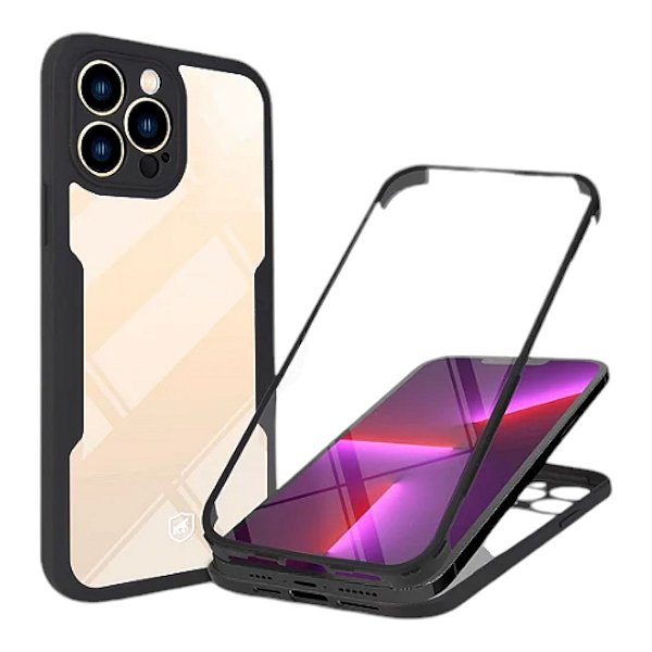 Capa 360 Para Iphone 12 Pro Max - Preta
