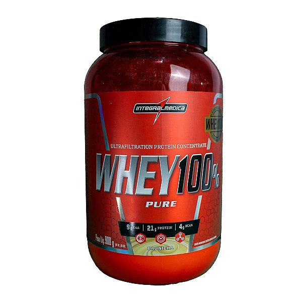 Whey 100% Pote Intregralmédica Sabor Baunilha