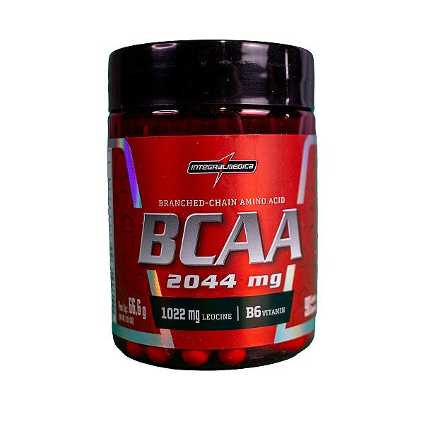 Suplemento BCAA 2044 mg Aminoácido 90 Cápsulas
