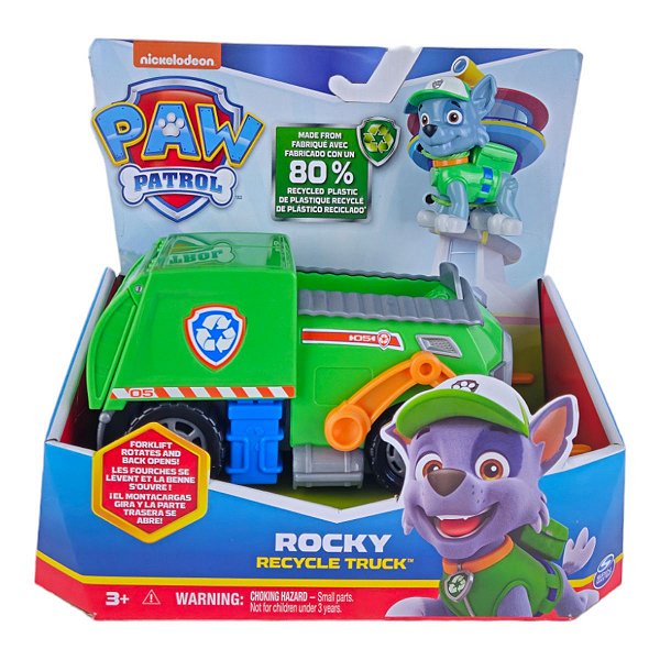 Carro Patrulha Canina Veículos Rocky Recycle Truck