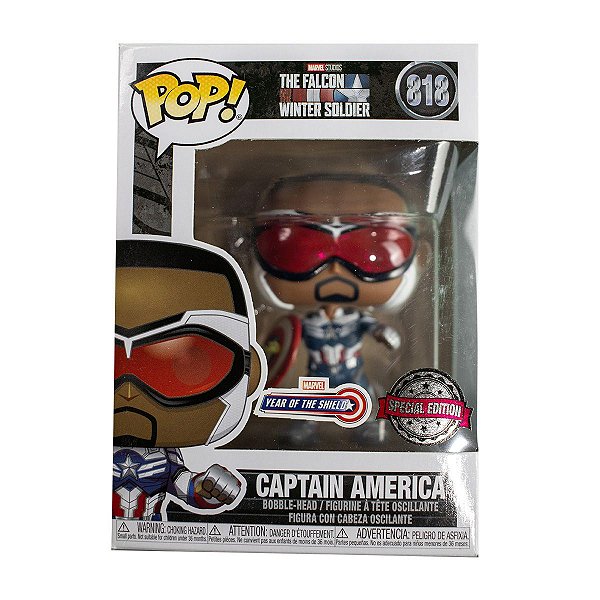 Funko 818 Capitão América Especial Falcão Soldado Invernal