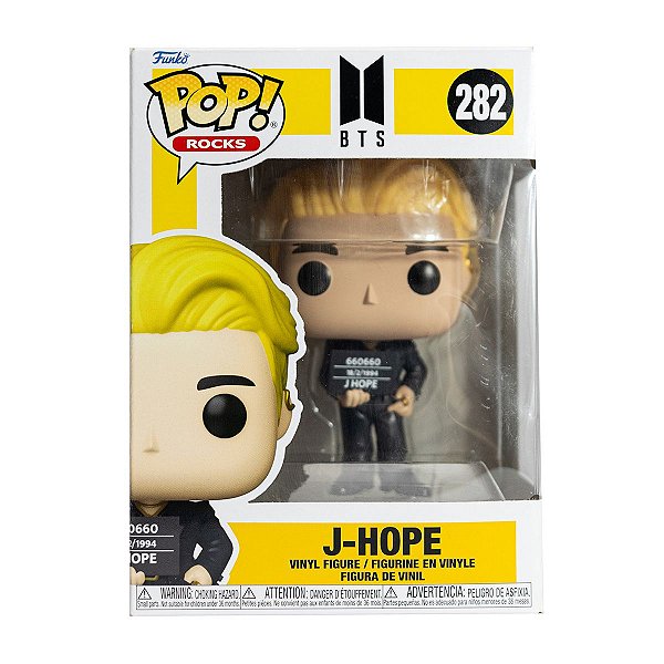 Funko Pop Rocks 282 J-Hope Banda BTS K-Pop Cantor