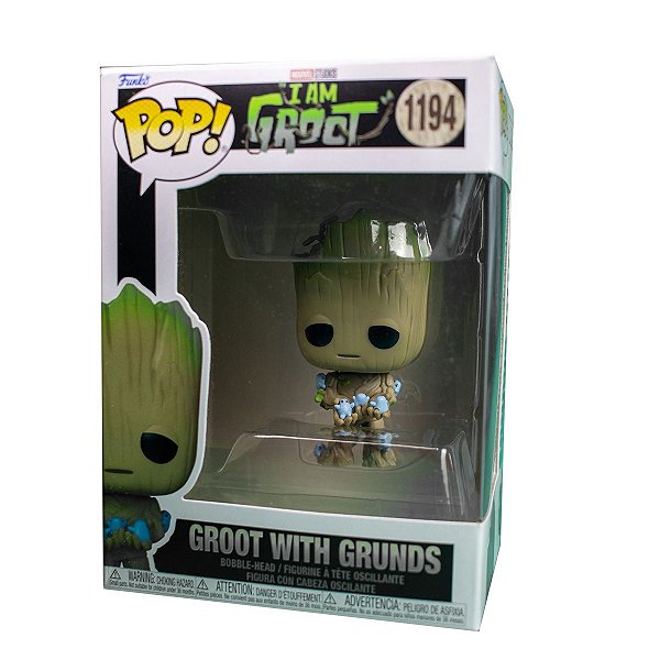 Funko Pop 1194 Groot With Grunds Guardiões da Galáxia Marvel