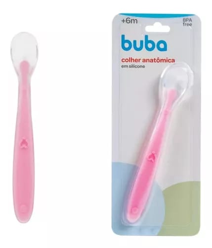 Colher Anatômica Em Silicone - Buba