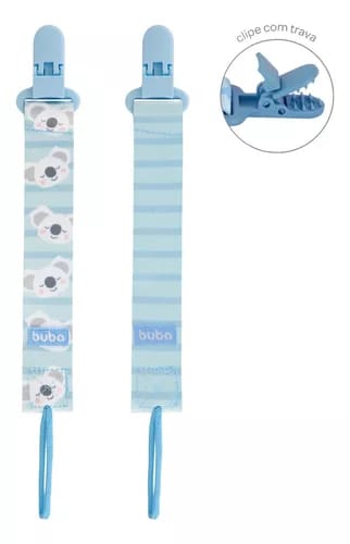Kit Prendedor De Chupeta Com 2 Unidades - Buba