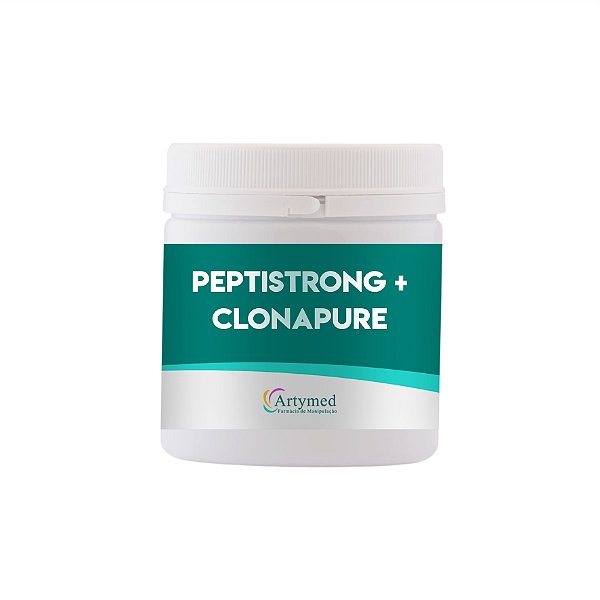 PEPTISTRONG 2,4g + CLONAPURE 1,8g  30 DOSES (300g) SABOR FRUTAS SILVESTRES