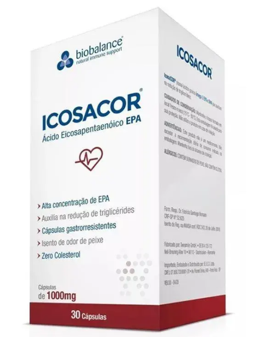 Icosacor®  Alto Teor de EPA 1G - 30 CÁPS.