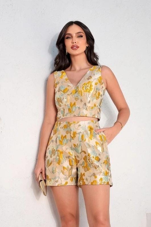 CONJ SHORTS JACQUARD