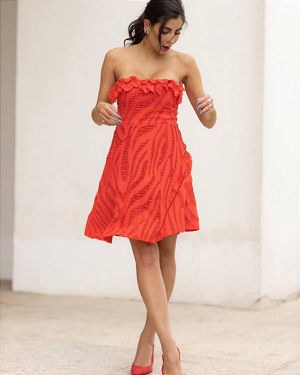 VESTIDO CURTO TOMARA QUE CAIA