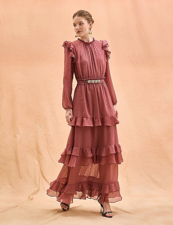 Vestido Chiffon Fiorella