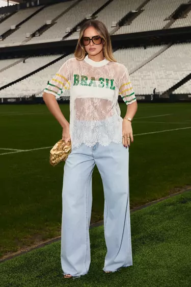 CALÇA JEANS C/ PREGAS PANTALONA