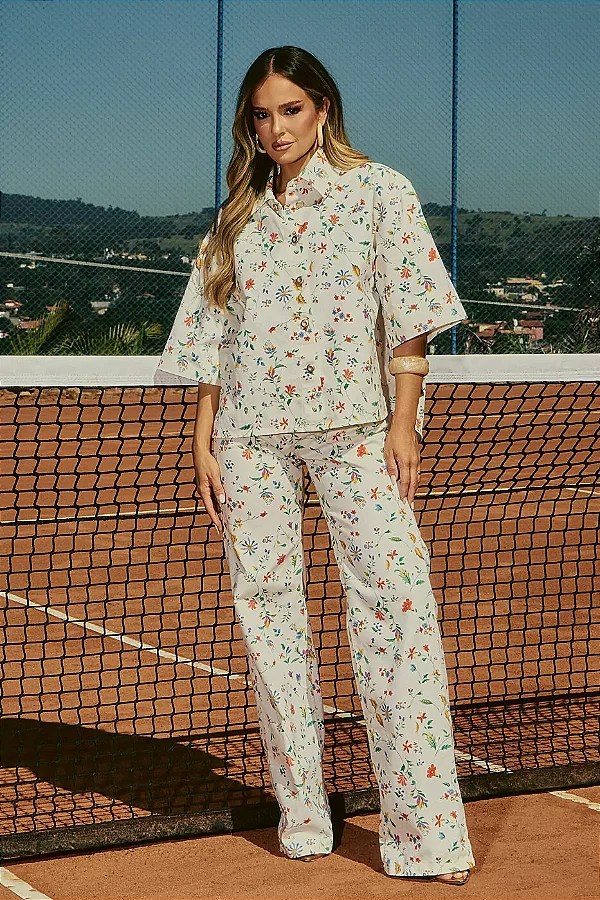 CONJ.JEANS COLLOR FLORAL