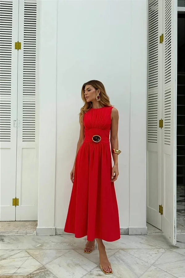 Vestido Crepe
