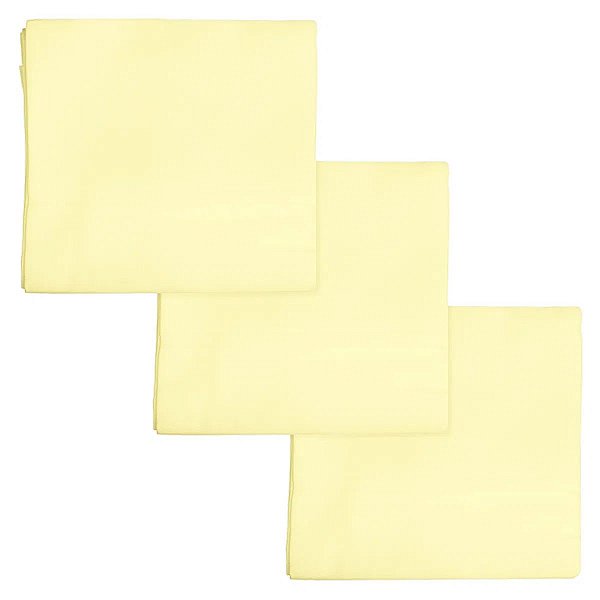 Kit Cueiro para Bebê Flanelado Bercinho Amarelo 3 Peças