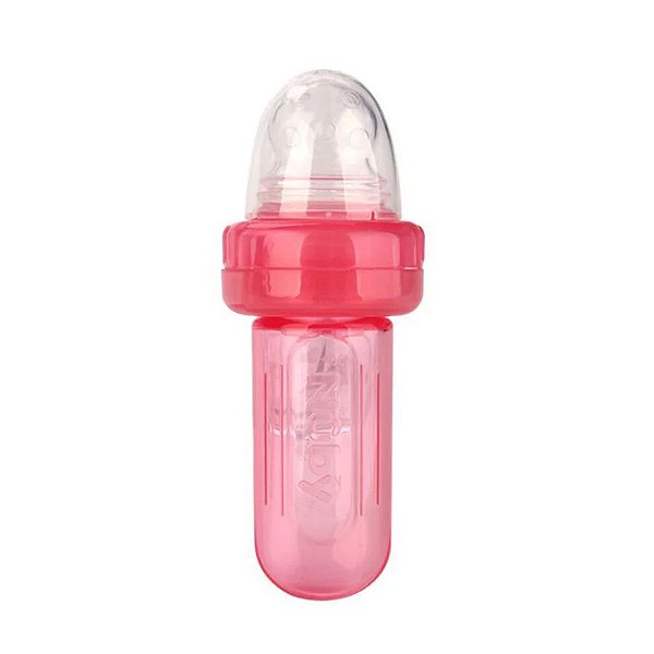 Alimentador para Bebê de Silicone Rosa Nuby