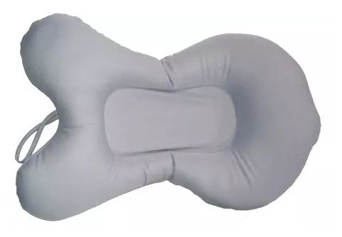 Almofada para Banheira de Banho do Bebê Cinza Sapeca Kids