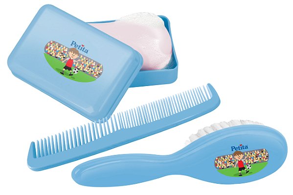 KIT PENTE E ESCOVA PETITA 1165 AZUL