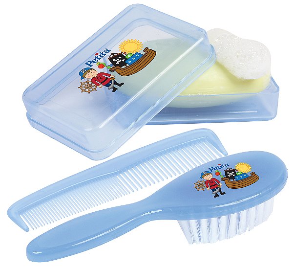 KIT PENTE E ESCOVA PETITA 1166 AZUL