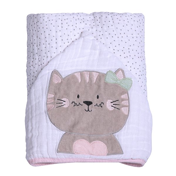 TOALHA SOFT PAPI FRIENDS REF1923 GATINHA