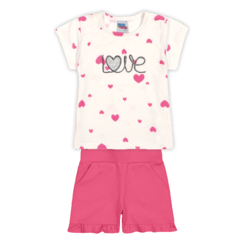 CONJUNTO KIKO KIKA 11048 PINK 2 ANOS