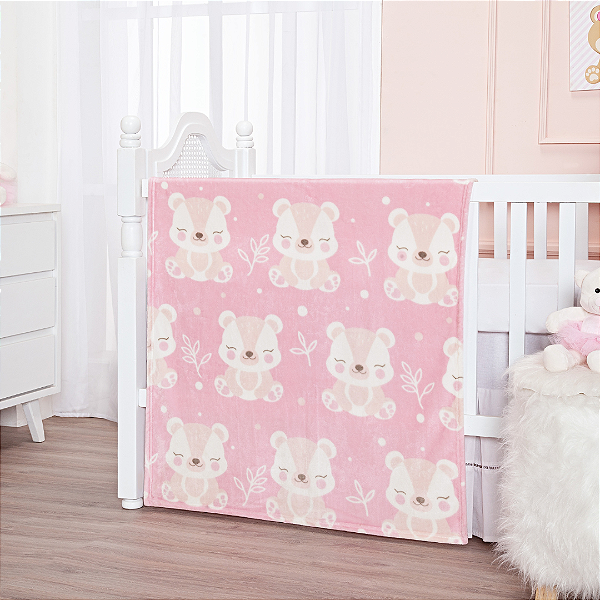 COBERTOR ETRURIA FLANNEL MAYA ROSA