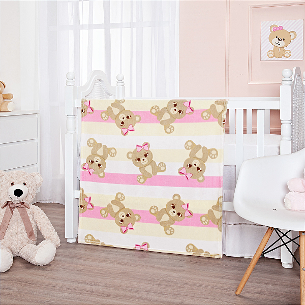 COBERTOR ETRURIA FLANNEL JUNE ROSA