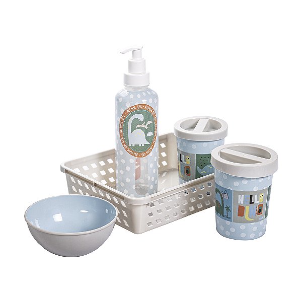KIT HIGIENE PLASUTIL DECORA DINOSSAURO