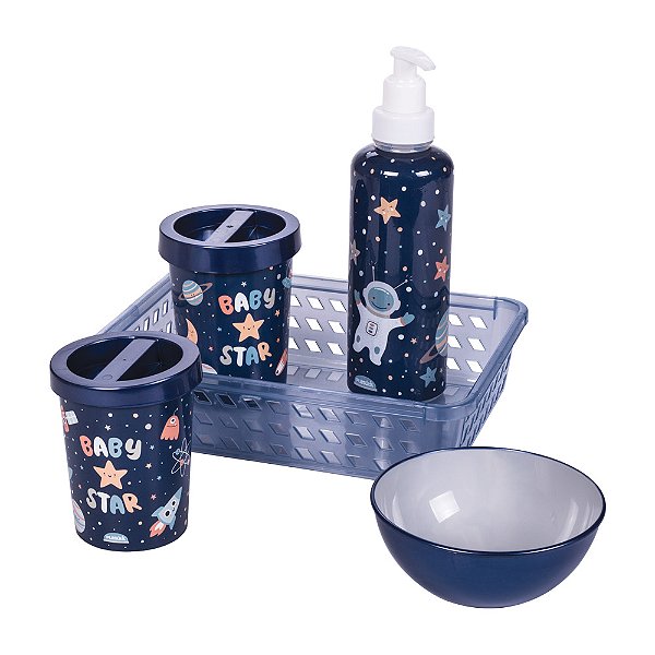 KIT HIGIENE PLASUTIL DECORA ASTRONAUTA