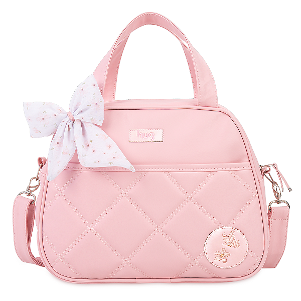 BOLSA HUG GRACA MEDIA ROSA