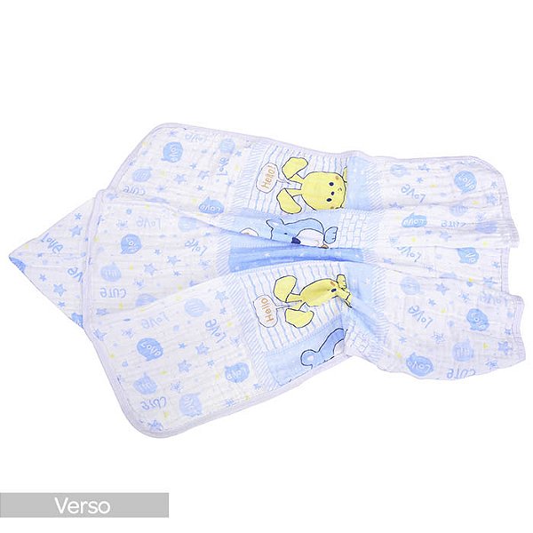 TOALHA SOFT BABY NICE REF3439 AZUL