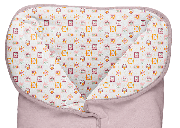 PORTA BEBE BUBLIM MALHAS FLORAL